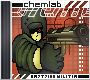 Pixel art of Chemlab's album, East Side Militia.